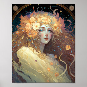 Deusa Fantasy Art Poster