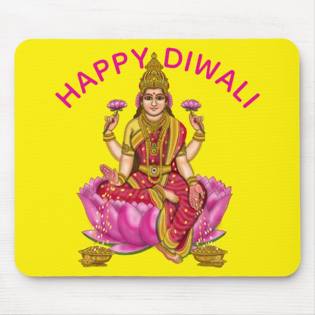 Deusa Lakshmi Mouse Pad (Frente)