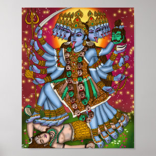 Deusa Mahakali Poster   Hindu Devi Kali S