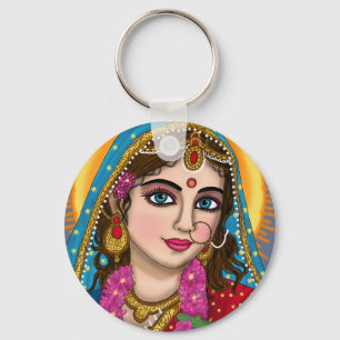 Deusa Radha Chaveiro   Divine Hindu Devi Radha S