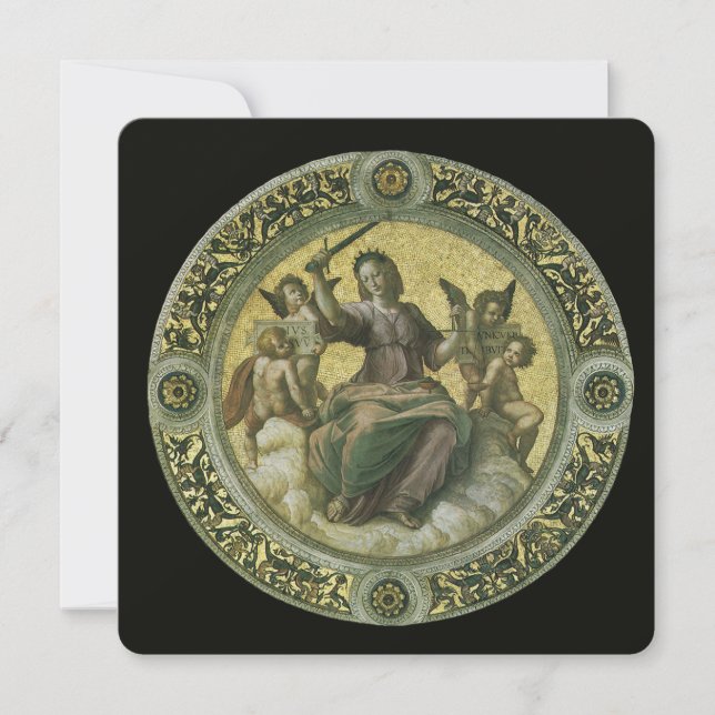 Deusa Romana Justiça com Anjos por Rafael (Frente)