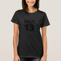 DEUT13 - Preto na camiseta do logotipo Blk-Smaller