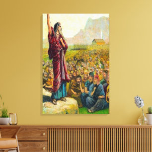 Deuteronomia 6:1-9 Amor e Obeia Canvas de Deus