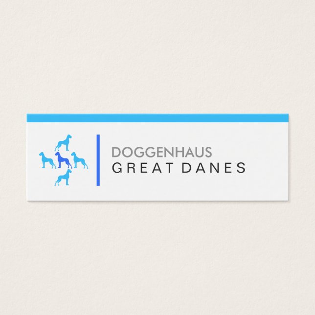 Deutsche Doggen Visitenkarten (Frente)