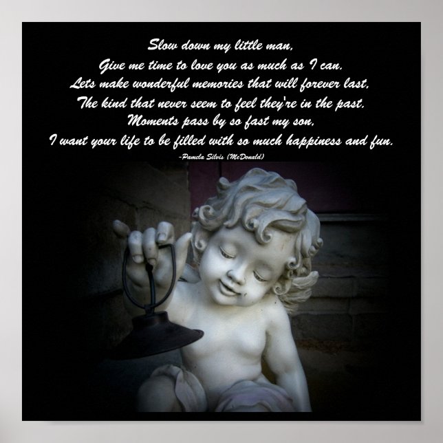 Devagar o meu homenzinho... Poem Poster por Mim (Frente)