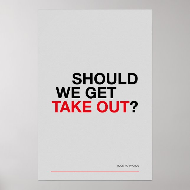DEVEMOS COMPRAR COMIDA PARA LEVAR? – Poster Divert (Frente)