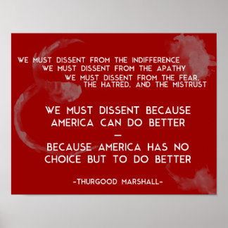 Devemos discordar... Thurgood Marshall Poster