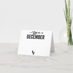 Devida em dezembro Anúncio de bebê Presente de gra