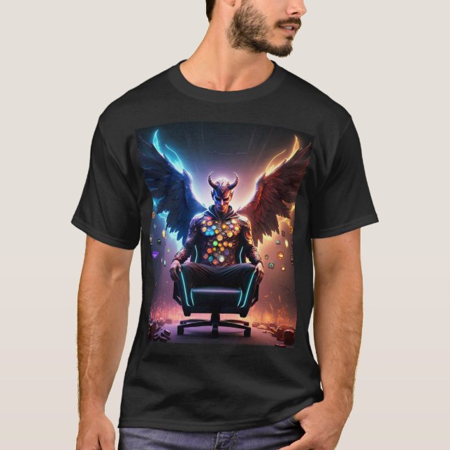 Devil-Angel Champion - Esportige Prestige T-Shirt  (Frente)