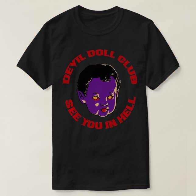 Devil Doll Club See You In Hell Punk Goth Pullover (Frente do Design)