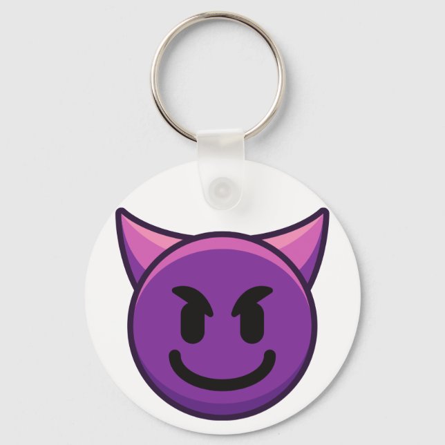 Devil Emoji Button Chaveiro (Frente)