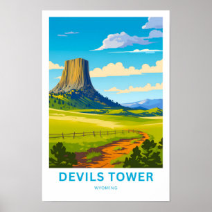 Devils Tower Wyoming Viagem Impressão