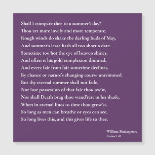 Devo compará-lo a um dia de verão? soneto 18