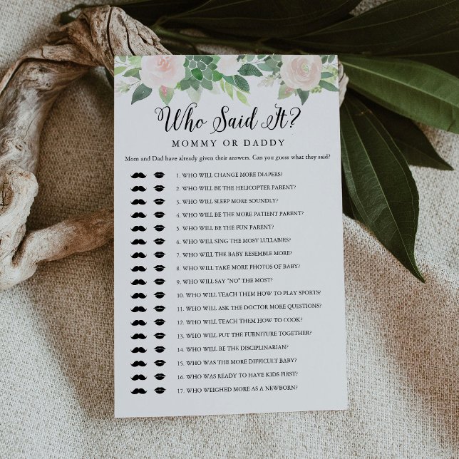 DEVON Que Disse Que Mamãe Cartão De Jogo De Bebê P (Criador carregado)