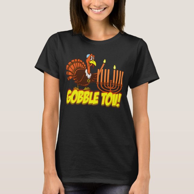 Devore a camisa de Tov Thanksgivukkah Turquia (Frente)