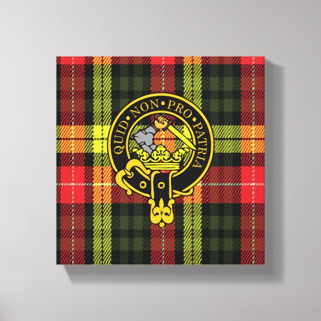 Dewar Scottish Crest e Tartan Canvas (Frente)