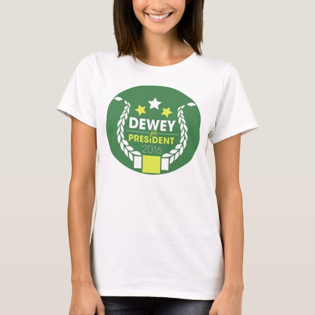 Dewey 4 Prez Tank Top (logotipo redondo) (Frente)