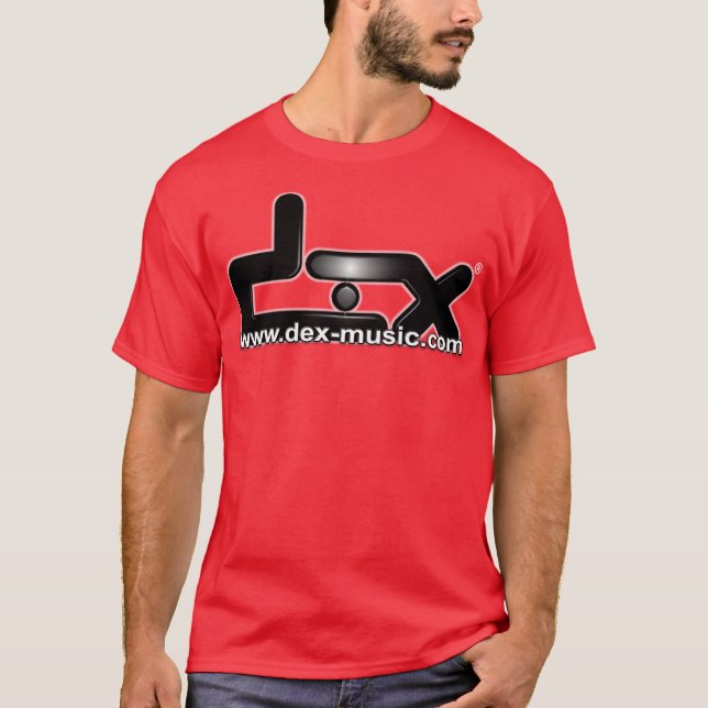 DEX MUSIC OFFICIAL T-SHIRT RED (Frente)