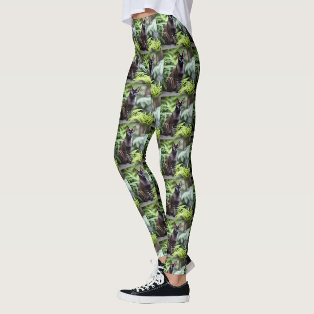 Dexter O Gato Negro Siamês, Leggings Damas (Esquerda)