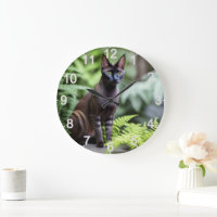 Dexter O Gato Negro Siamês, Relógio De Parede