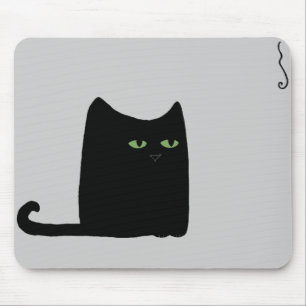 Dexter o gato preto gordo Mousepad (customizável)