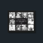 Dez Fotografias B/W Que Te Adoramos Impressão De T<br><div class="desc">Dez Foto Amo-Te Canvas Mãe. Nomes personalizados. Filtro preto e branco aplicado a fotos.</div>