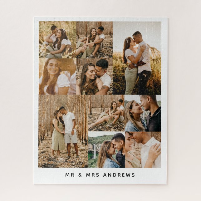 Dez fotos lindas colagem Quebra-cabeça romântica (Vertical)