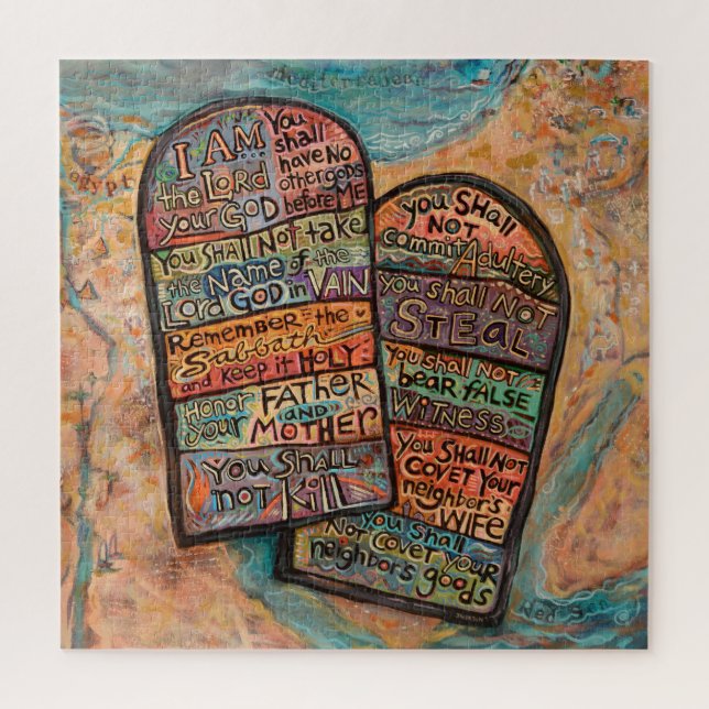 Dez Mandamentos Grande Quebra-cabeça (Vertical)
