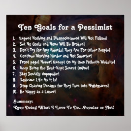 Dez objetivos para um Poster pessimista