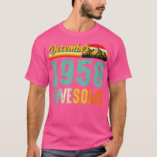 Dezembro De 1958 Camisa De Presente De Aniversário