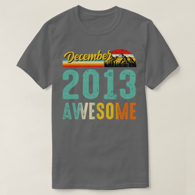 Dezembro De 2013 Camisa De Presente De Aniversário (Frente do Design)