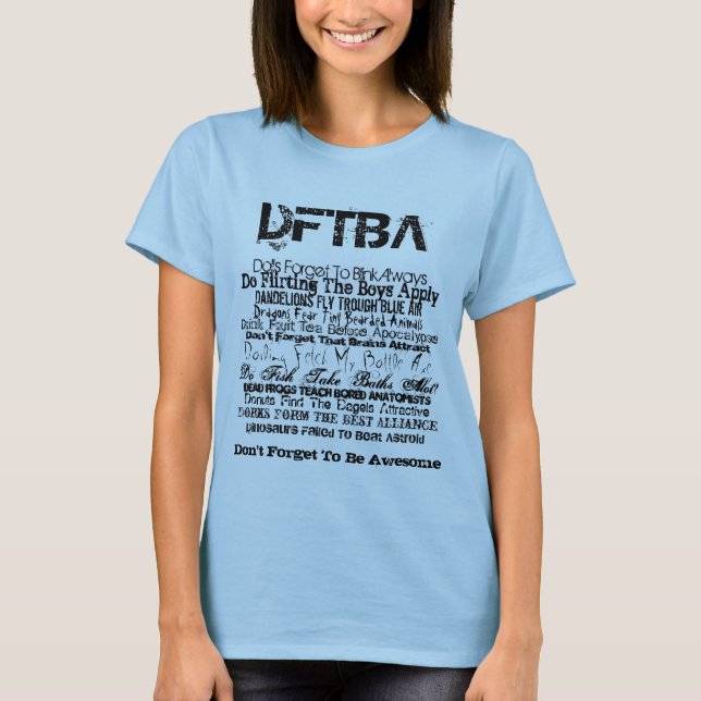 DFTBA, t-shirt de Nerdfighter (Frente)