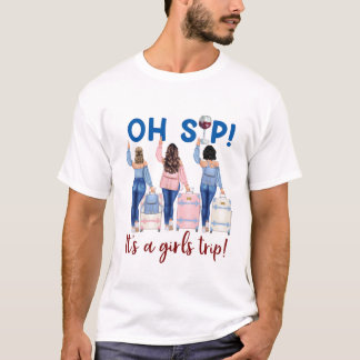 DH Oh Sip É Uma Camisa De Viagem De Meninas, Camis