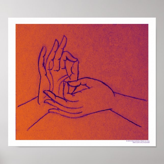 Dharmachakra Mudra Poster (Frente)