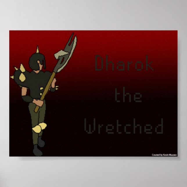 Dharok, o Poster miserável (Frente)