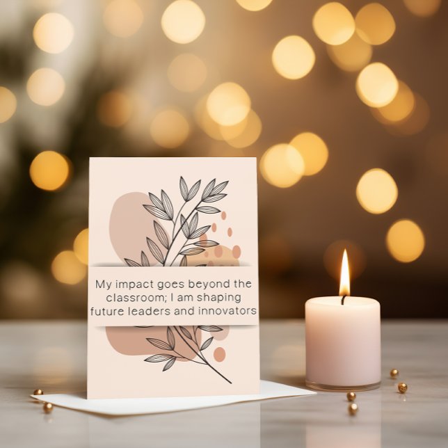 Dia 17 Afirmação de Professores Cartão de Saúde Me (Daily affirmation cards for teachers
)