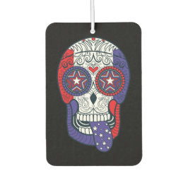 Dia Americano De Bandeira Do Crânio Do Açúcar Mort