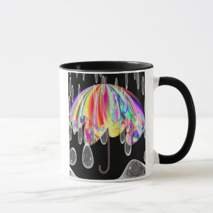 Dia chuvoso na caneca do jardim zoológico
