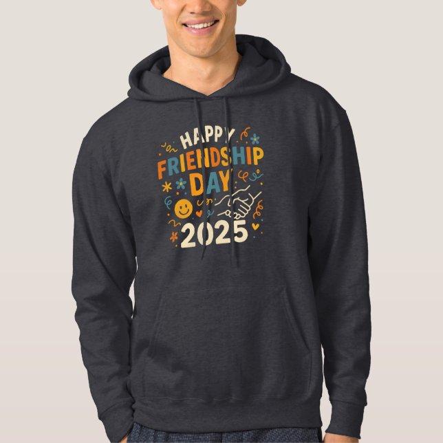 Dia da Amizade 2025 | Camiseta de Amigos Doodle Fo (Frente)