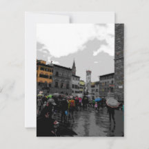Dia da Chuva em Florença Itália Paisagem Fotografi