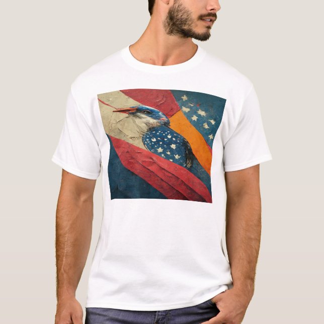 Dia da Independência 4 de julho Camisas de Liberda (Frente)