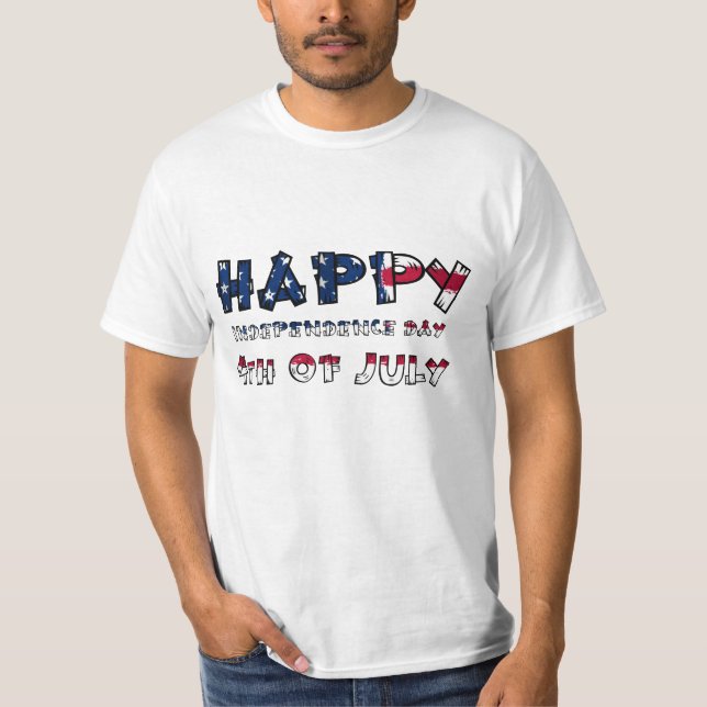 Dia da Independência da América com T-shirt impres (Frente)