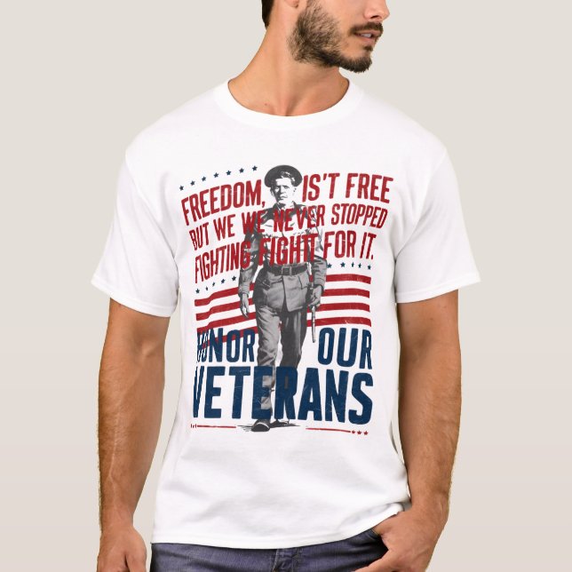 Dia da Independência, veterano T-Shirt (Frente)