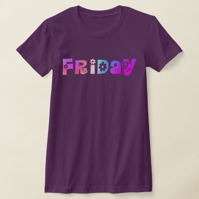 Dia Da Semana De T-Shirt Sexta-Feira (Postura )