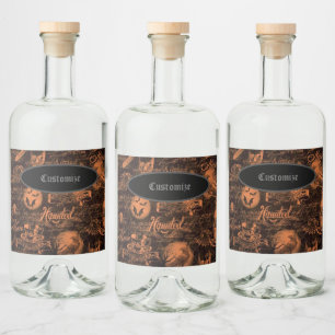 Dia das Bruxas Assombradas Preto e Laranja