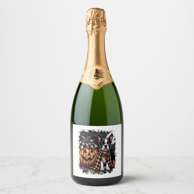 Dia das Bruxas de Boston Terrier Dog (Frente)