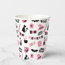 Dia das Bruxas Rosa e Negro