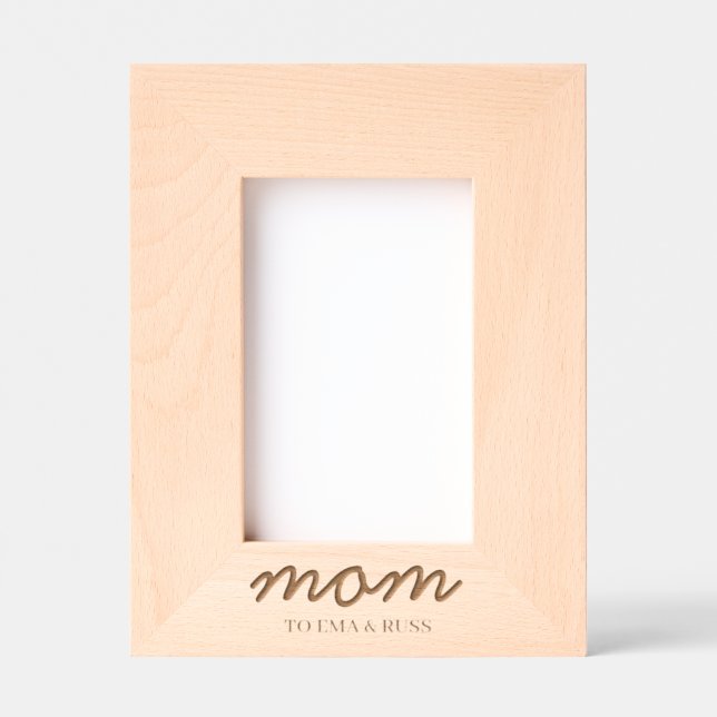 Dia das Mães Moderno Nomes das Crianças Personaliz (Front)