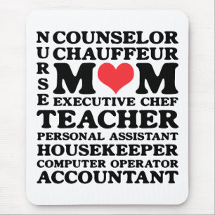 Dia das mães Mousepad dos trabalhos da mãe