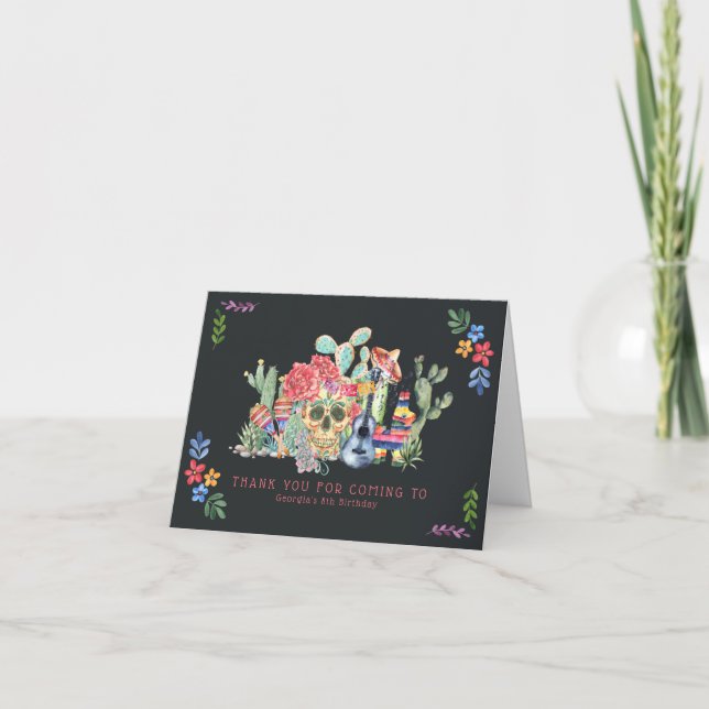 Dia das Pele de Açúcar do Cartões de agradecimento (Frente)